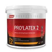 Краска в/э интерьерная латексная моющ. PARADE PRO LATЕX E 2. 2,7литр. «БАЗА С». Глубокоматовая.
