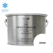 ГРУНТ-ЭМАЛЬ. 3 в 1. БЕЛАЯ матовая. По ржавчине. 2,0 КГ. Элкон