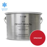 ГРУНТ-ЭМАЛЬ. 3 в 1. КРАСНАЯ матовая. По ржавчине. 2,0 КГ. Элкон
