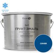 ГРУНТ-ЭМАЛЬ. 3 в 1. СИНЯЯ матовая. По ржавчине. 10,0 КГ. Элкон