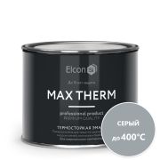 Эмаль термостойкая СЕРАЯ 0,4кг (400*С). Элкон