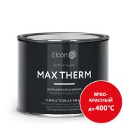 Эмаль термостойкая КРАСНЫЙ ЯРКИЙ 0,4кг (400*С). Элкон