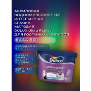 АКЗОНОБЕЛЬ Краска в/э интерьерная матовая Гостиные и офисы DULUX Ultra Resist BC 2,25л