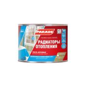 Эмаль для радиаторов акриловая PARADE A4 п/матовая. белая 0,45литр.