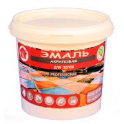 Эмаль акриловая для пола ВД-ДР 03-06. БЕЛАЯ. 1,0 КГ. ДОМ РЕМОНТА